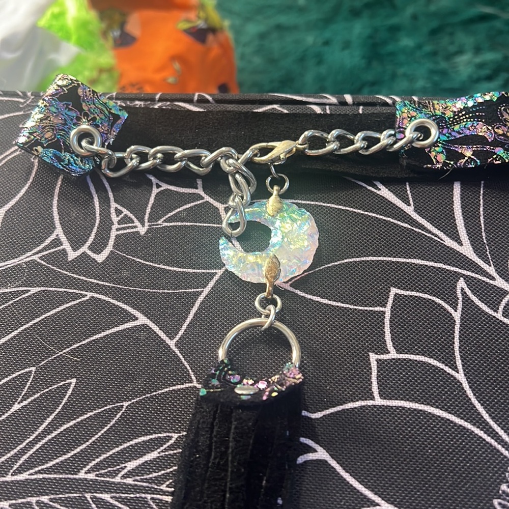 Opalite moon fringe necklace - Picture 8 of 8